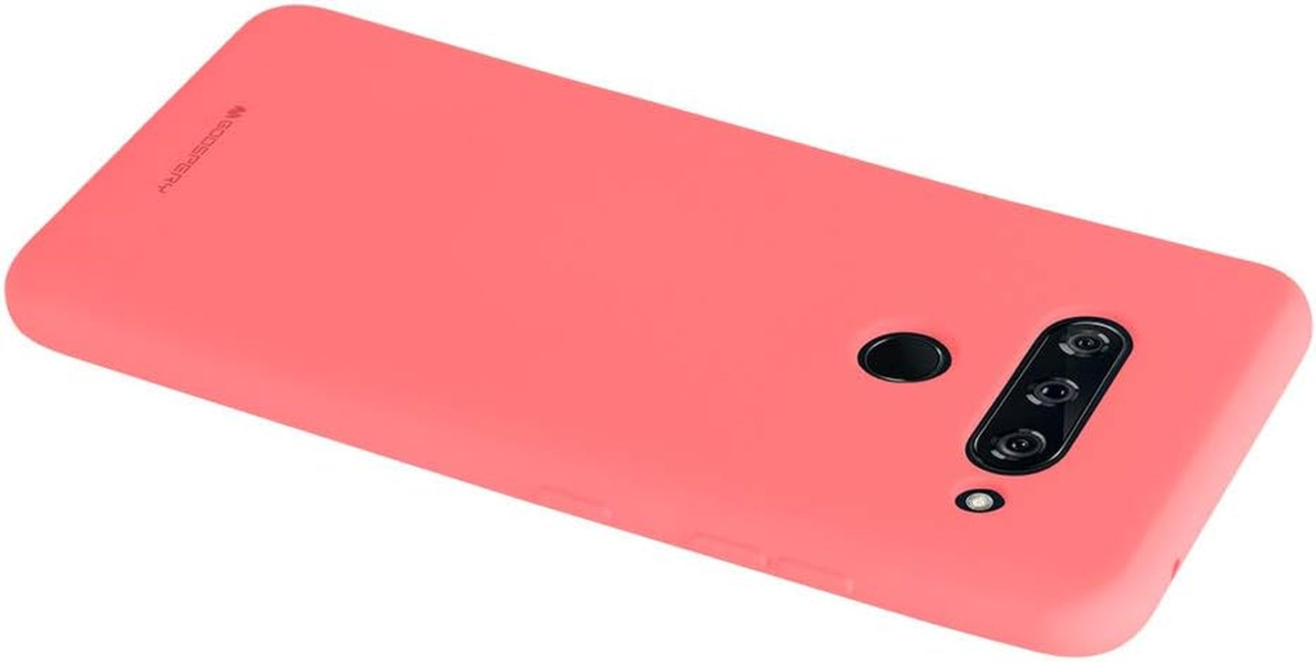GOOSPERY Soft Feeling Jelly for LG V40 Thinq Case (2018) Silky Slim Bumper Cover (Flamingo) LGV40-SFJEL-PNK  GOOSPERY   