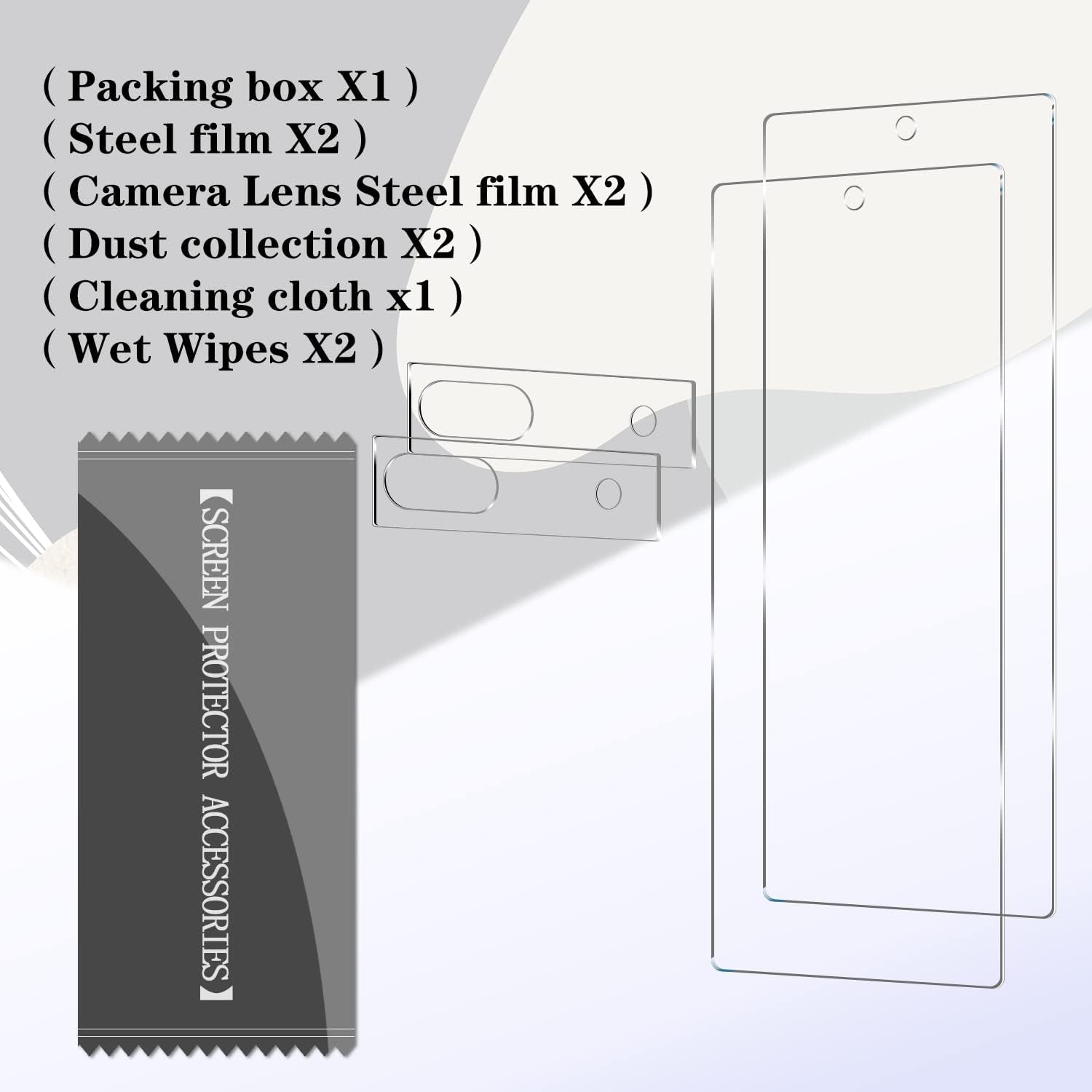 Pixel 7A Tempered Glass Screen Protector + Camera Lens Protector [ 2 + 2 Pack ][Fingerprint Unlock] [Anti-Scratch] [Case Friendly] HD Clear Protective Film for Google Pixel 7A  BIGFACE   