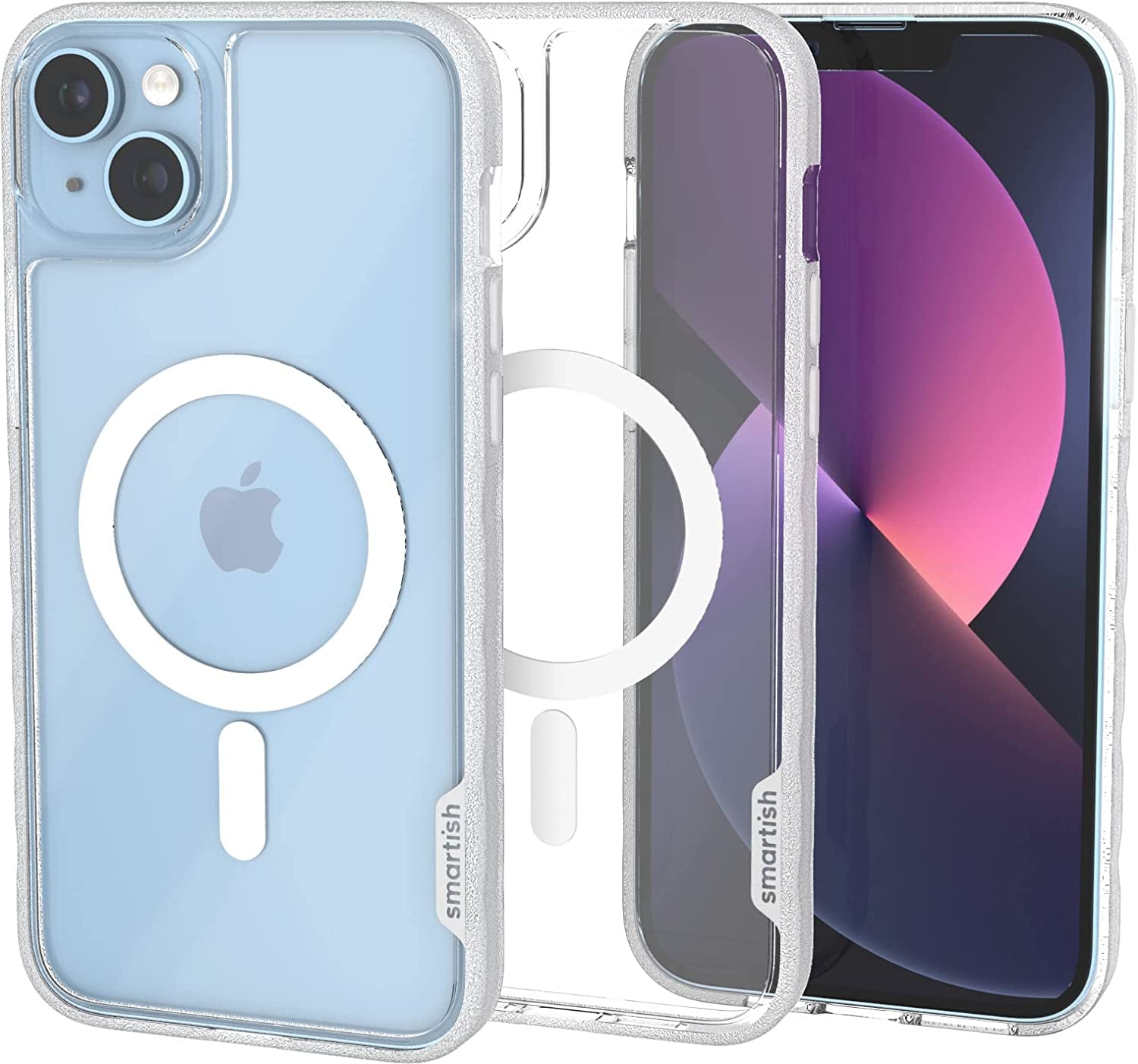 Smartish Iphone 14 Slim Case - Gripmunk Compatible with Magsafe [Lightweight + Protective] Thin Grip Cover with Microfiber Lining - Nothin' to Hide  Smartish Nothin' to Hide (MagSafe) iPhone 14 Plus 