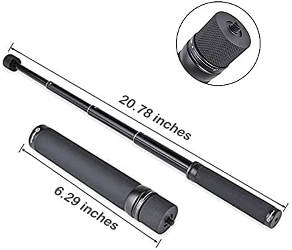 V3 Gimbal Extension Pole Handheld Bar Adjustable and Portable with 1/4" Screw Mount for Smartphone Gimbal Stabilizer G6/G6 Plus/Wg2X Vlog Pocket 1/2 Vimble One, 160Mm-500Mm  FeiyuTech   