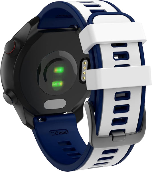 ISABAKE Band for Garmin Vivoactive 3, 20Mm Quick Release Soft Silicone Replacement Band Compatible with Garmin Forerunner 645/Garmin Venu,Samsung Galaxy Watch 3 42Mm / Galaxy Active 2/Gear Sport  Isabake   