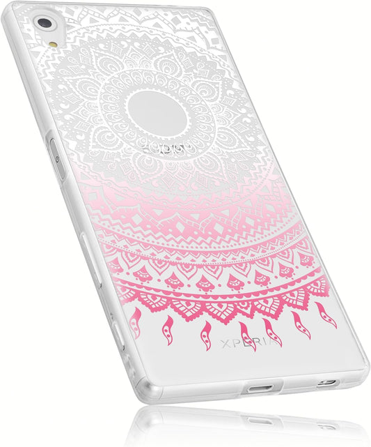 Mumbi Protective Cover/Case for Sony Xperia Z5 Mandala Design Case Transparent Pink  mumbi®   
