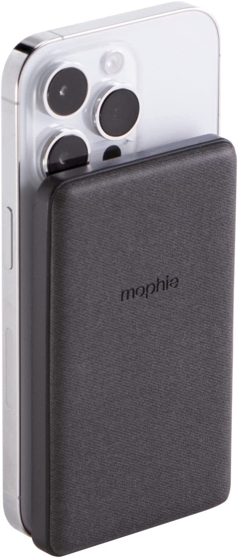 Mophie Snap+ Juice Pack Wallet 5K -Black - Magnetic Power Bank Compatible with Magsafe & Qi-Enabled Smartphones, Works with Apple and Android Phones (Not Compatible with Iphone 13 Pro or 13 Mini)  mophie Charger  