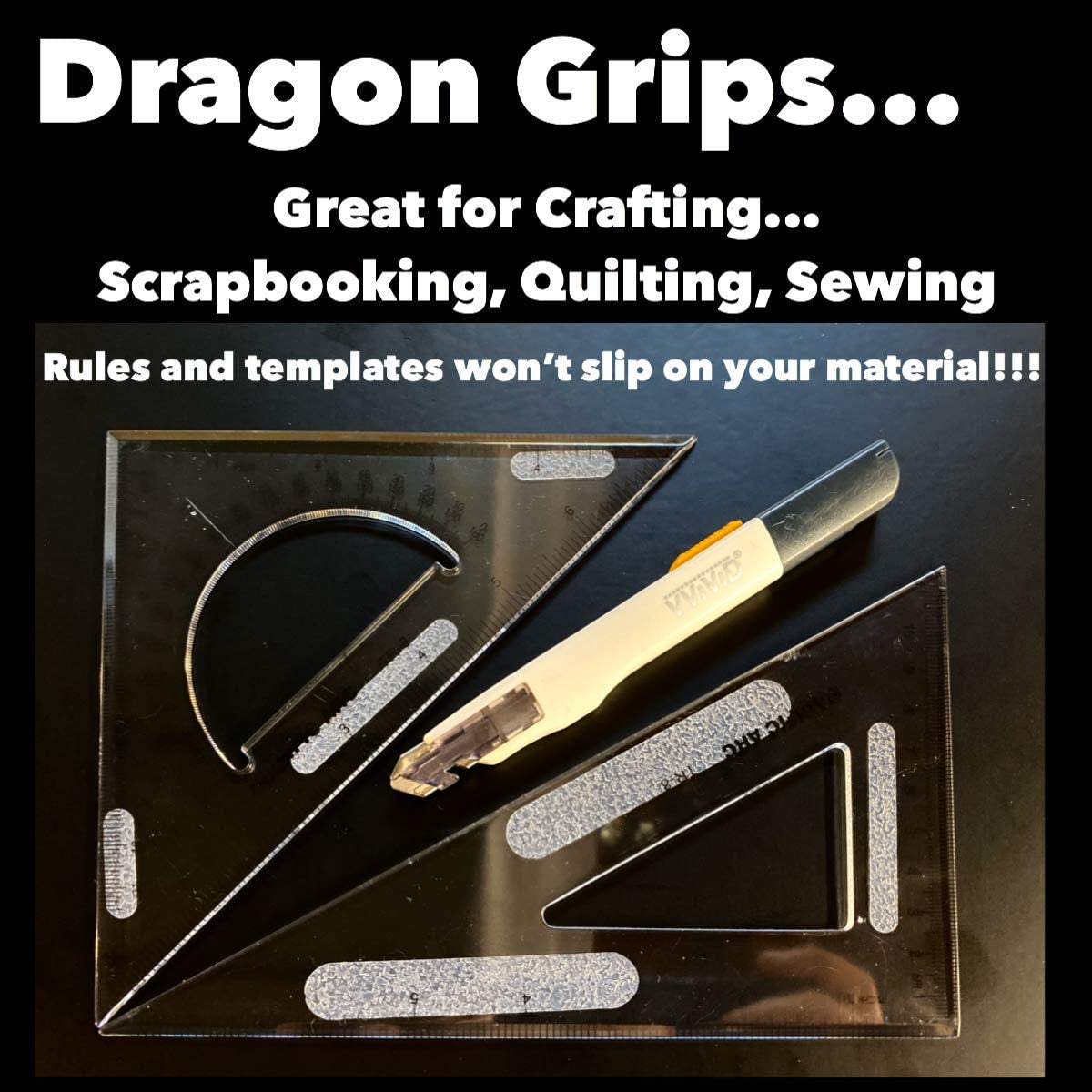 Dragon Grips Grip Tape Cell Phone Grip Stickers Mouse Grip Tape. Clear 84Pc Multi Purpose Set Rubberized Grip Stickers. Rubber Grip Adhesive Strips for Phone, Laptop, Ipad, Iphone, Tablets & Gaming  Dragon Grips   