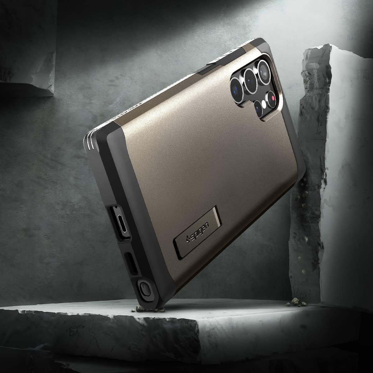 Spigen Tough Armor Designed for Galaxy S22 Ultra Case (2022) - Gunmetal  Spigen   