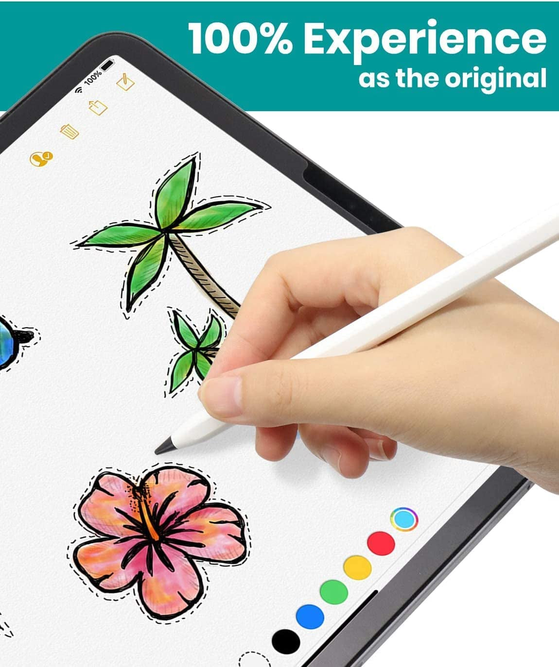 Peilinc 2B Double Soft Pencil Tips - for Apple Pencil 1St Gen & 2Nd Generation Ipad Pen Nibs & Crayon Pencil Tip (Black)  Peilinc   