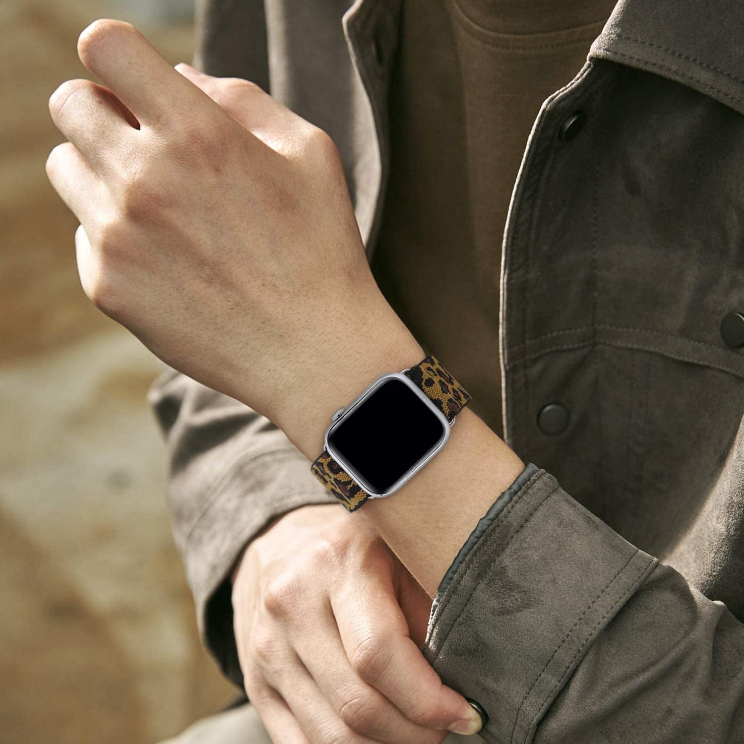 Stretchy Nylon Bands Compatible with Apple Watch Band 38Mm 40Mm 41Mm 42Mm 44Mm 45Mm 49Mm for Women Men, Elastic Solo Loop Adjustable Sport Braided Strap for Iwatch Series 8 7 SE 6 5 4 3 2 1,4 Packs  Sunnywoo   