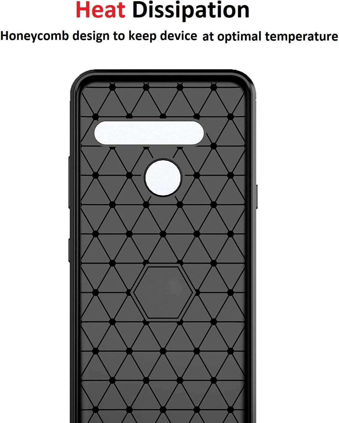 Vultic [Carbon Fiber] Case for LG G8 Thinq, Durable [Shock Absorption] Slim TPU Matte Lightweight Bumper Cover (Black)  Vultic   
