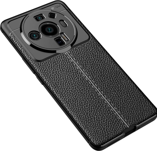 Cruzerlite Case Compatible with Xiaomi Mi 12 Ultra Case Carbon Fiber Texture Design Cover Anti-Scratch Shock Absorption Case Made for Xiaomi Mi 12 Ultra Case (2022) (Leather Black)  Swiss Case Limited   