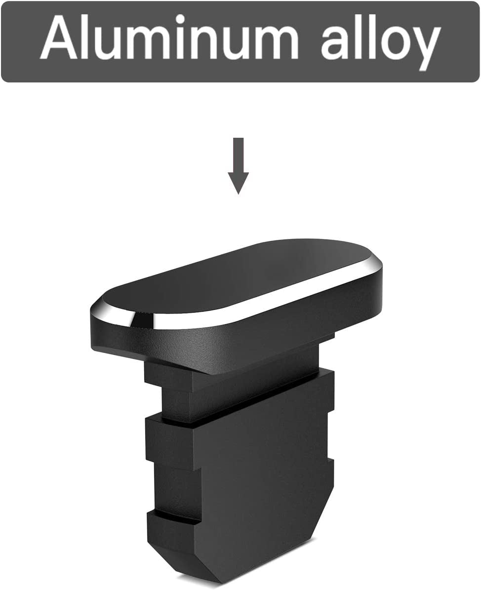 TITACUTE 2 Pack anti Dust Plugs for Iphone 14 Pro Max 13 11 12 Mini Dust Cover 8 Pin Dust Plug + Mini Storage Box Iphone Charging Port Plugs for Iphone Xs XR X 8 7 plus SE Airpods Ipad Mini Air Black  TITACUTE   