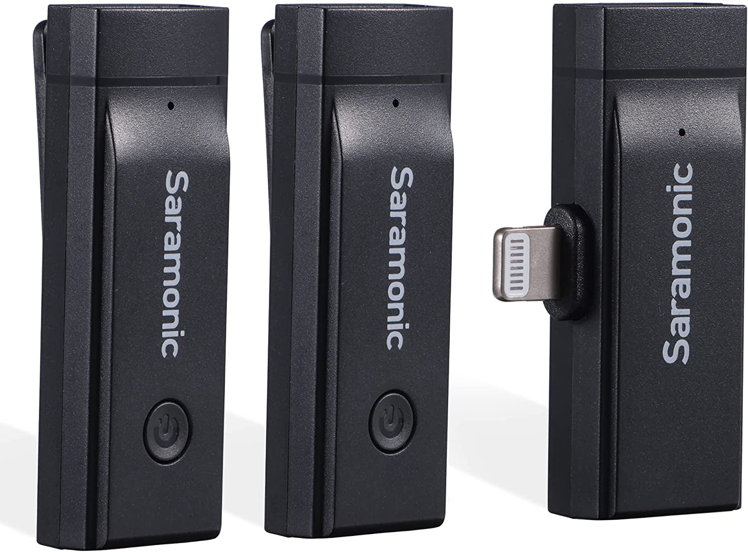 Saramonic Wireless Lavalier Microphone for Iphone Ipad 2.4Ghz Clip on Lapel Condenser Mic Plug and Play Mini for Interview Streaming Recording Video Podcast Vlog Youtube Sr-Blink Go-D2 (TX+TX+RX)  Saramonic   