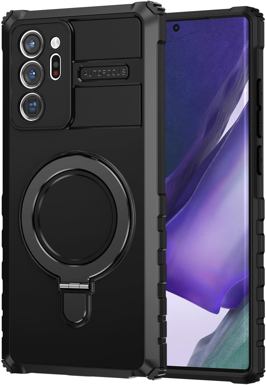 THMEIRA Samsung Galaxy Note 20 Ultra Magnetic Case [Compatible with Magsafe] Samsung Galaxy Note 20 Ultra Case with Ring Kickstand, Military Grade Heavy Duty Case for Samsung Note 20 Ultra, Green  THMEIRA Black Samsung Note 20 Ultra 