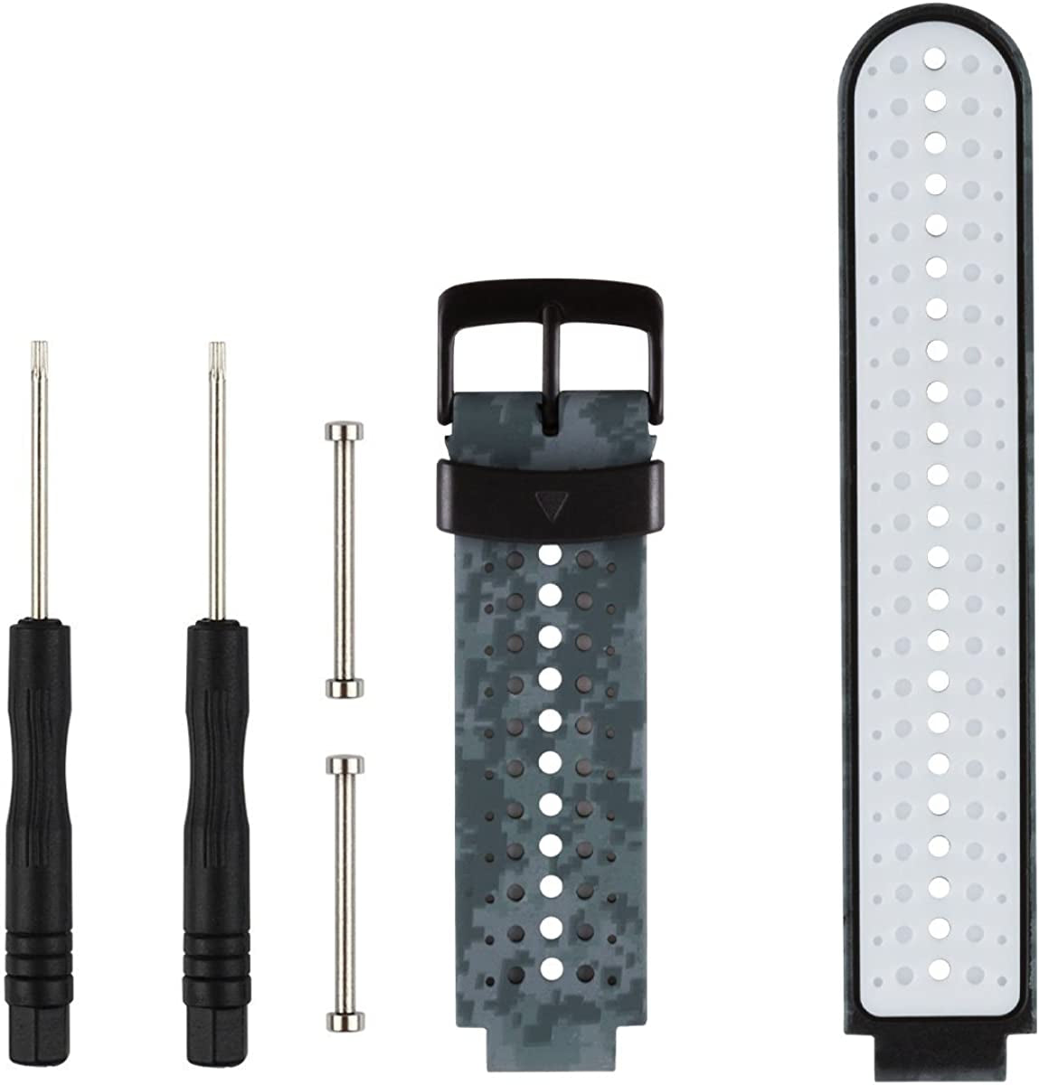 Replacement Smart Wrist Watch Accessory Band Strap for Garmin Forerunner 220/230/235/620/630/735Xt/235Lite, One Size  OLIVE INC. Camo  