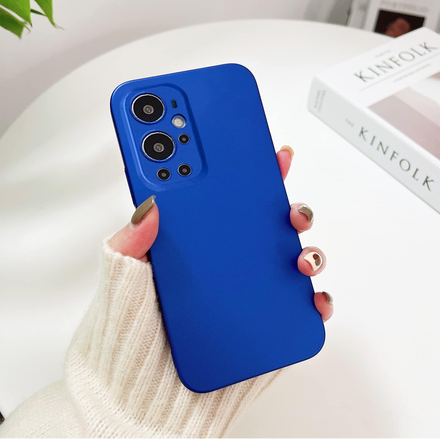 Yarxiawin for Oneplus 9 Pro Case Shockproof Pink, Oneplus 9 Pro Phone Case Thin Hard PC Protective Case Anti-Fingerprint Cover with Ultimate Delicate Touch Feeling (Dark Blue)  Yarxiawin   