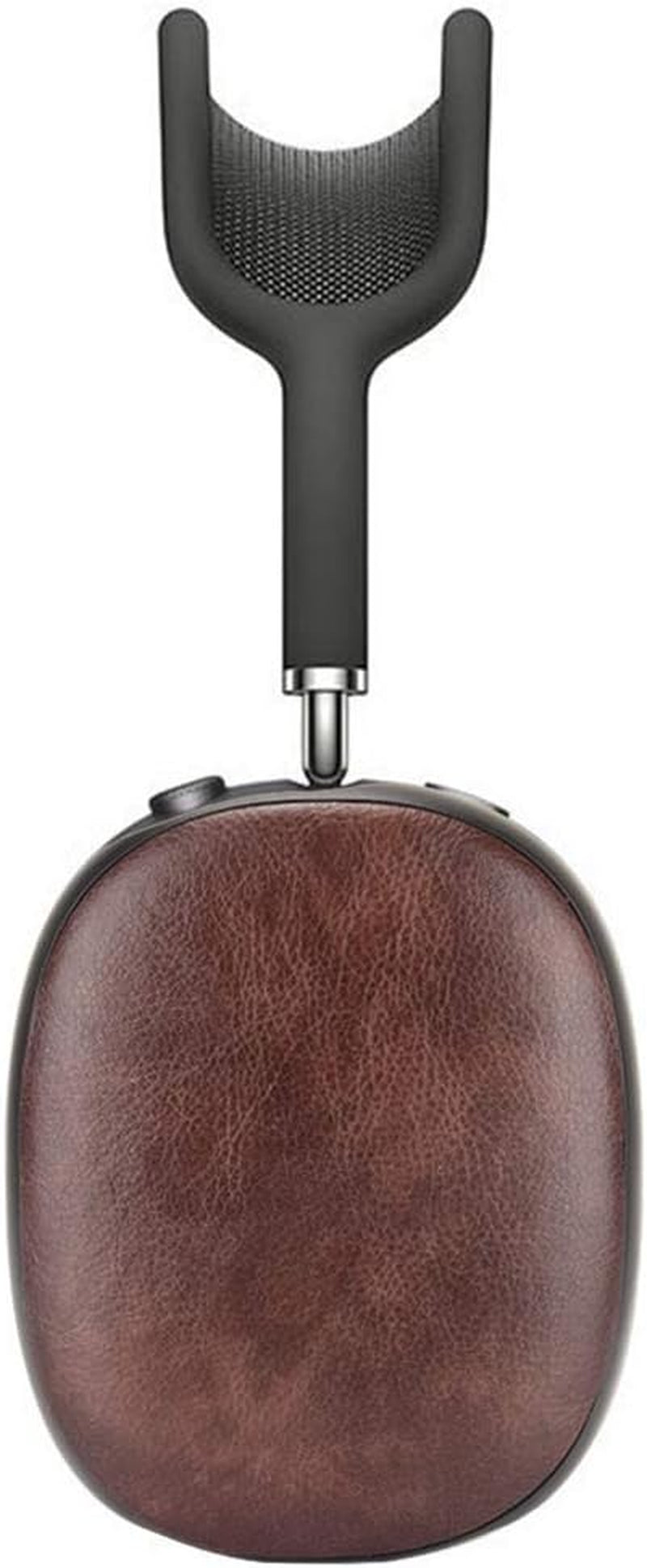 DAYJOY Leather Case Compatible with Airpods Max, Glossy Effect Soft Leather Protective Case Cover for Airpods Max (Black)  DAYJOY BROWN  