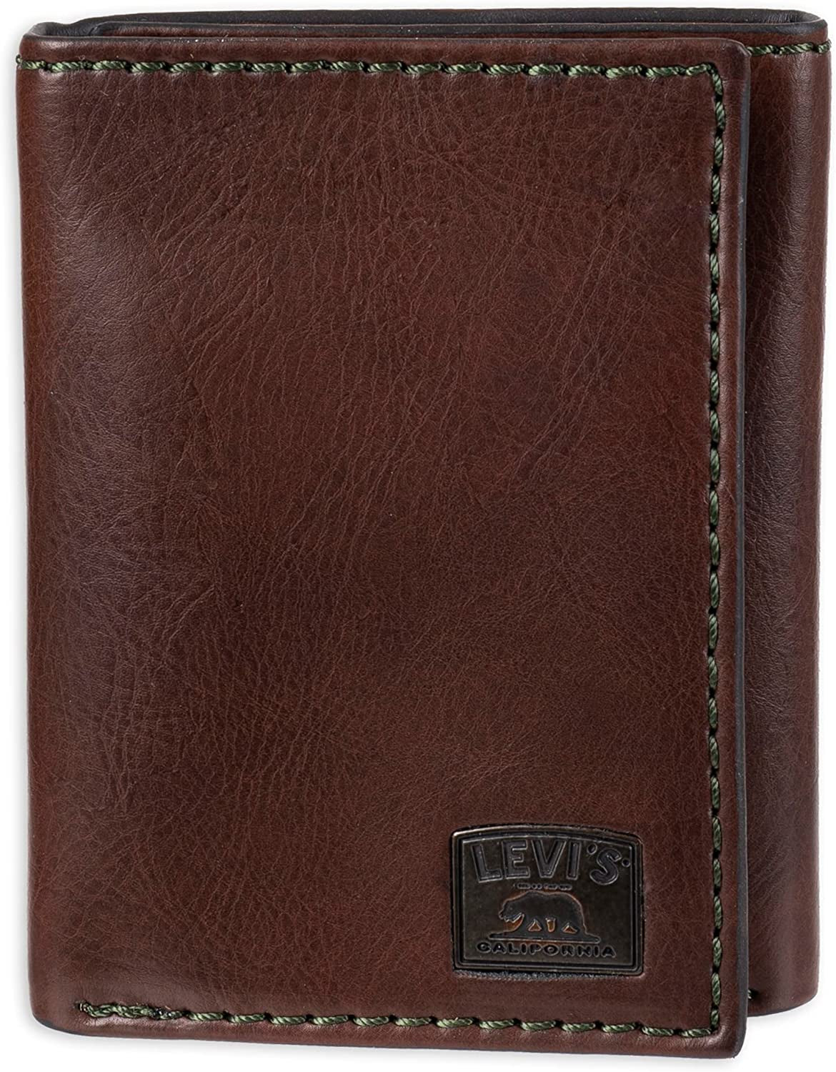 Levi'S Men'S Sleek and Slim Trifold Minimalist Wallet  Levi's   