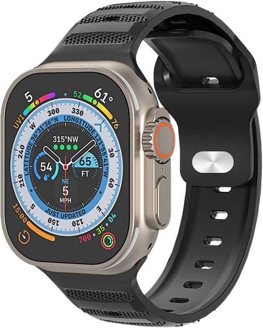 Compatible with Apple Watch Ultra Band Sport 42Mm 44Mm 45Mm 49Mm,Soft Silicone Waterproof Strap Wristbands Compatible with Iwatch Apple Watch Series Ultra 8 7 6 5 4 3 2 1 SE Women Men  ownace   