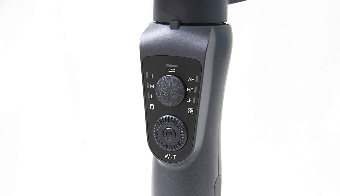 3-Axis Gimbal Stabilizer for Iphone 12 11 PRO MAX X XR XS Smartphone Vlog Youtuber Live Video Recording and Streaming with Sport Inception Mode Face Object Tracking Motion Time-Lapse (Black S)  Zenith   