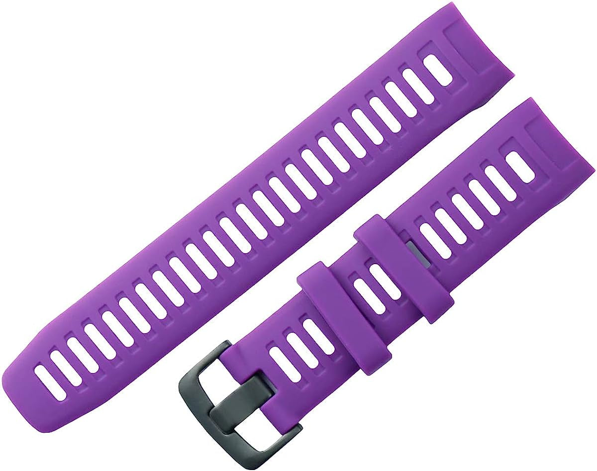 KHZBS Compatible Instinct Bands Soft Silicone Sport Strap Replacement for Garmin Instinct Smart Wristband Belt Tools  khzbs purple  