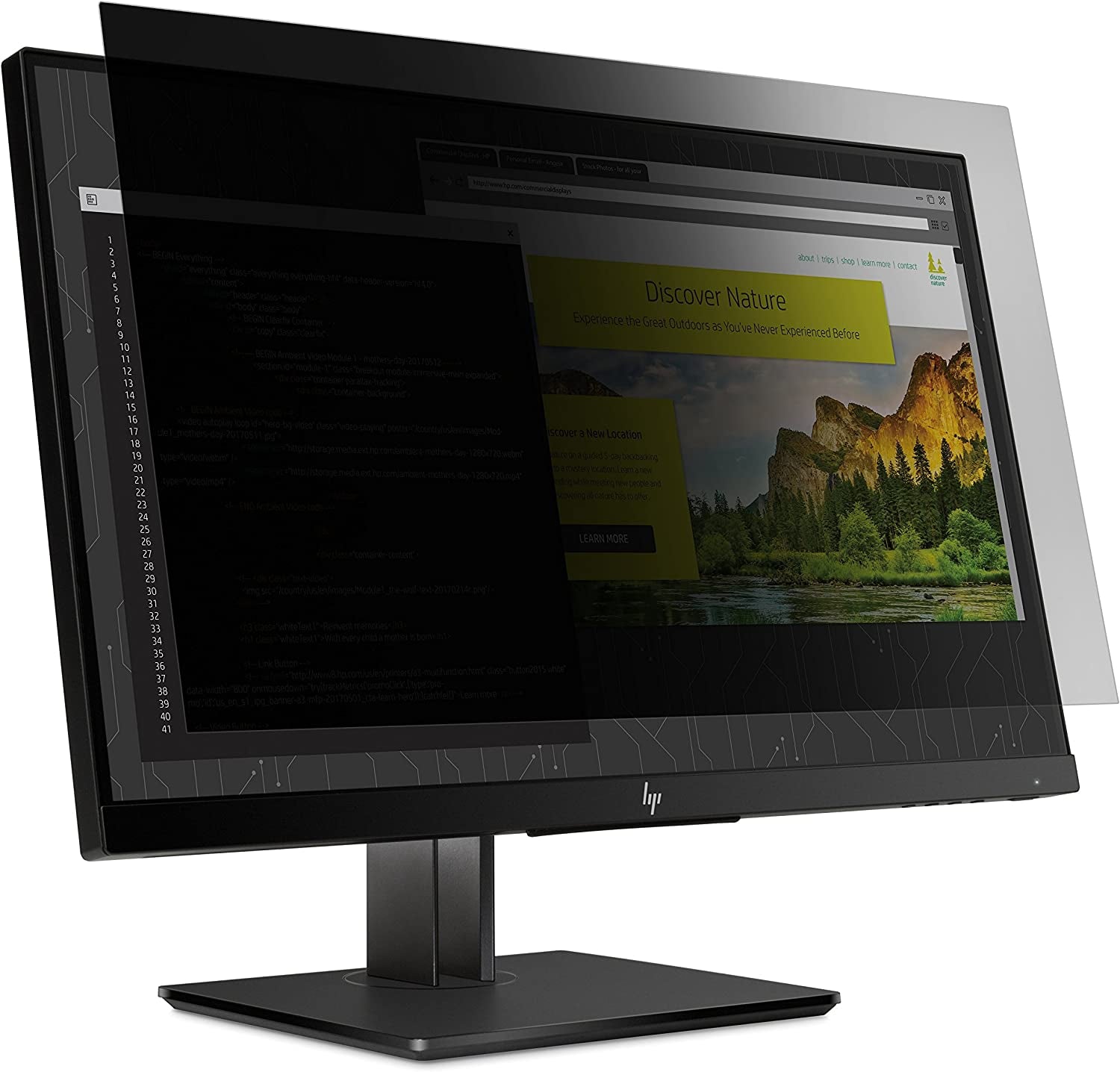 Targus Magnetic Privacy Screen Filter for Macbook Pro/Air 16-Inch 2019 (16:10 Ratio), (Asm16Mbp9Gl),Clear  Targus HP EliteDisplay E243 Z24nf G2 (16:9 Ratio)  