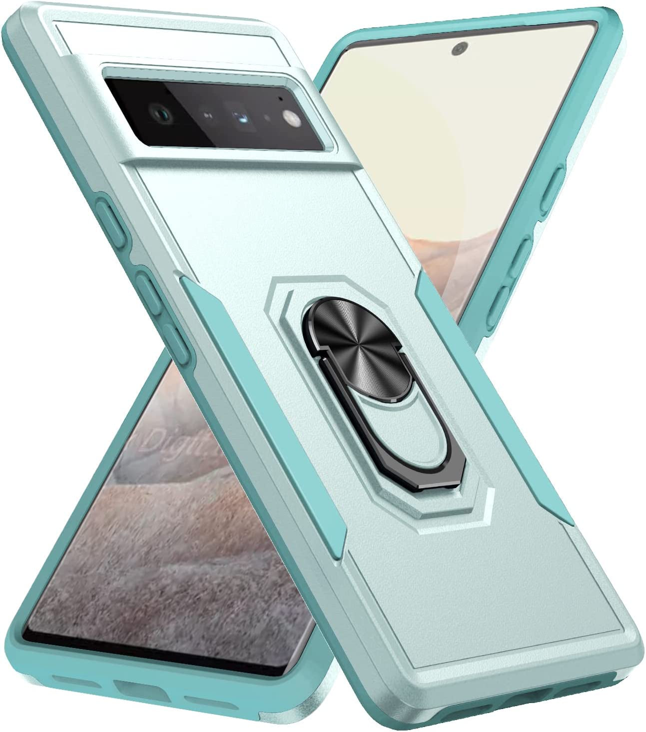 ZICSNE Designed Case for Google Pixel 6 Pro, Shockproof Compatible for Google Pixel 6 Pro (6.7 Inch) & Pixel 6 Pro 2021 Case Not Compatible with Google Pixel 6 (6.4 Inch) (Purple)  ZICSNE Green  