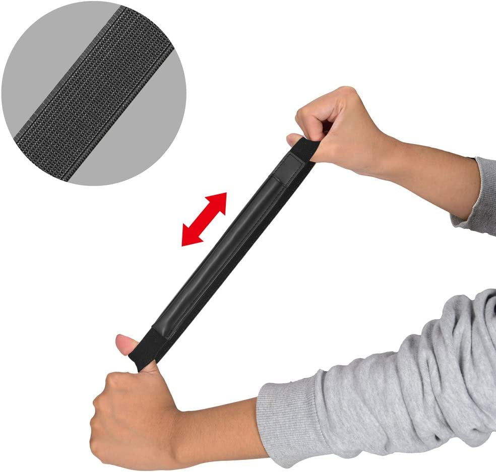 Doormoon Pencil Holder for Apple Ipad 2018 (6Th Gen)/ Ipad Air/ 9.7 / Pro 9.7"/ Pro 10.5"/12.9"/Pro 12.9/,Detachable Elastic Apple Pencil 2Nd Gen Leather Sleeve Pocket Pouch (Black)  Doormoon   