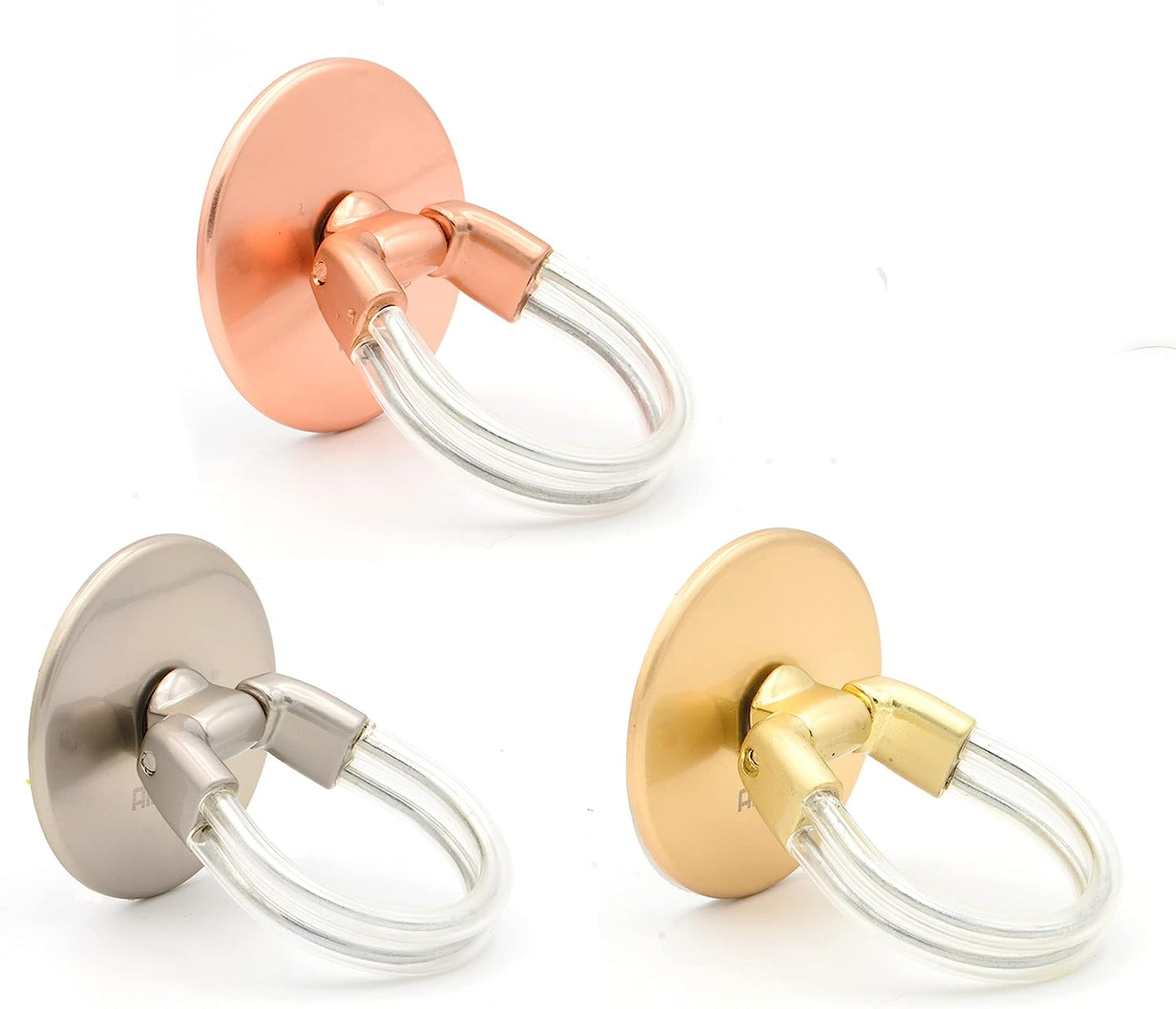 Airfly Phone Finger Ring Holder, 4 in 1, Universal Metal Phone Ring, Table Stand Kickstand, Car Vent Mount, Finger Grip Compatible All Smartphones, Black  AirFly SF GrayMatte+RoseMatte+GoldMatte  