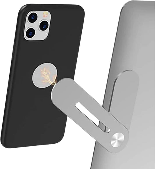 Aporia - Stick on Laptop Invisible Foldable Side Arm Magnetic Phone Holder Mount for Computer | Instant 2Nd Monitor Mobile Solution | Aluminum Alloy with Strong Magnet  Aporia International   