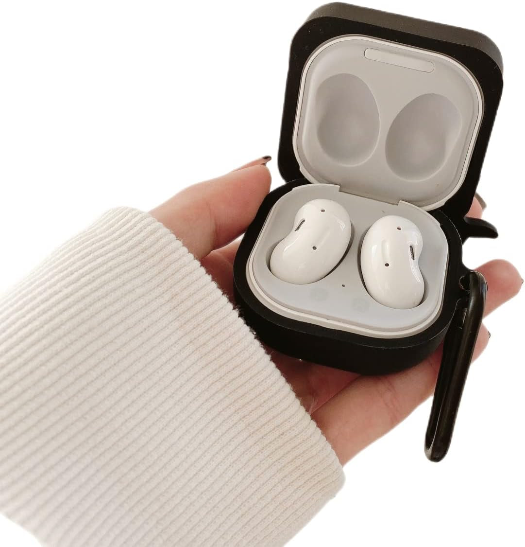 Aikeduo Secure Lock Case for Samsung Galaxy Buds Live Case Shock-Absorbing Cute Fish Pattern Design Protective Cover Silicone Shell Boys Girl Protective Case  AiKeDuo   