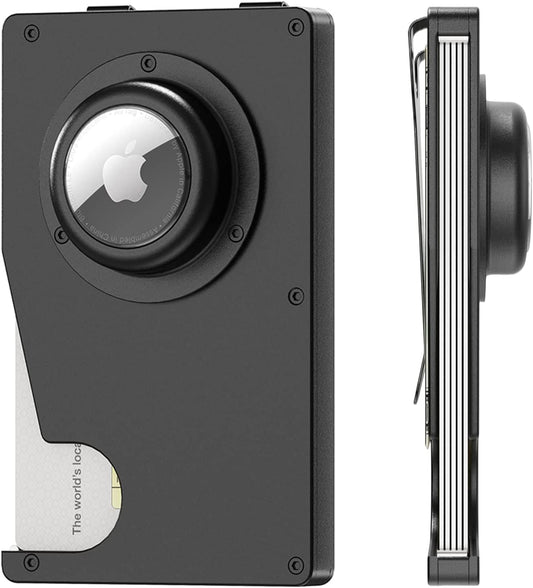 DEERLET Airtag Wallet Holder -Gifts for Men - Slim Aluminum Metal Money Clip Wallets, RFID Blocking Card Wallet, Minimalist Wallets for Men  DEERLET   