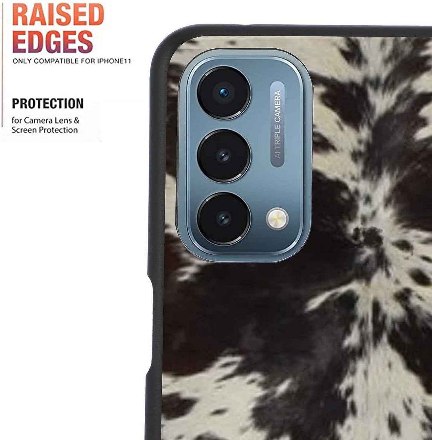 KSHSAA Designed for Oneplus Nord N200 5G Cowhide Case, Cowhide Brown Western Animal Print for Oneplus Case Women Men, Soft Silicone Shockproof Fashion Case for Oneplus  KSHSAA   