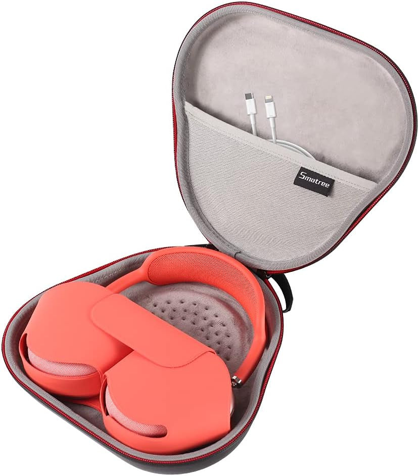 Smatree Hard Carrying Case Compatible with Airpod Max Headphones, Replacement Protective Travel Bag with Cable Storage (Black)  Smatree   