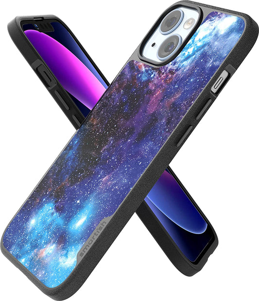 Smartish Iphone 14 Slim Case - Gripmunk Compatible with Magsafe [Lightweight + Protective] Thin Grip Cover with Microfiber Lining - Spaced Out  Smartish [Spaced Out] (MagSafe) iPhone 14 