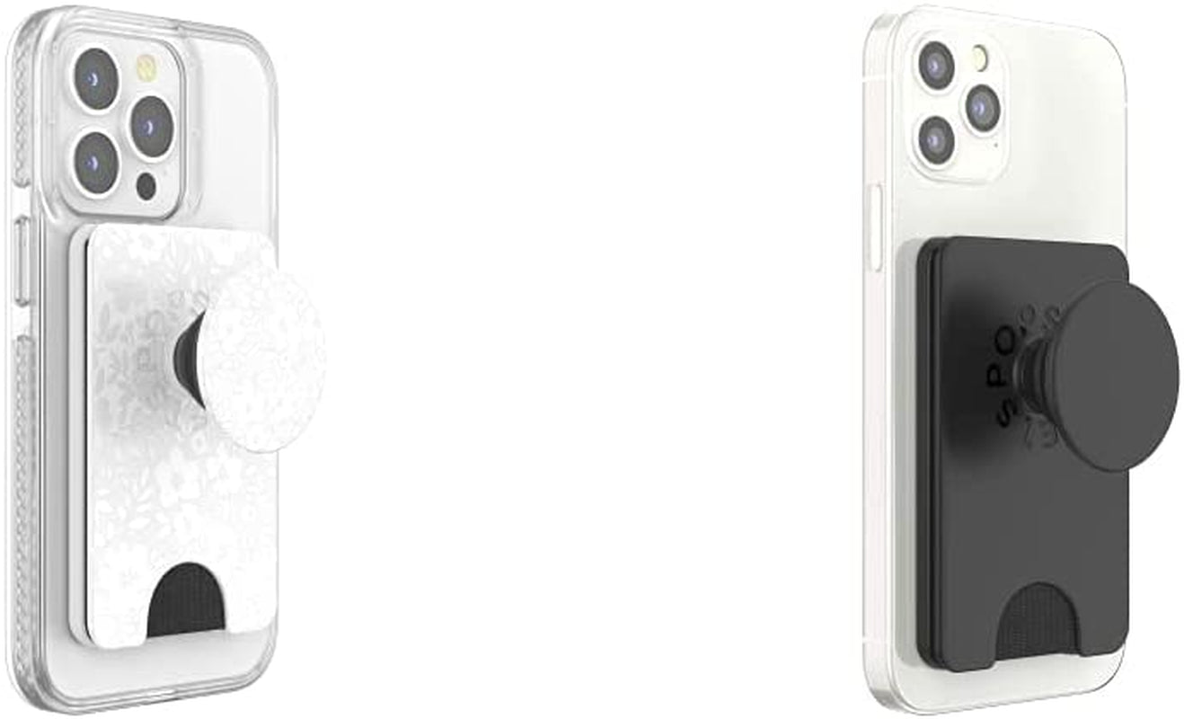 Popsockets Phone Wallet with Expanding Grip, Phone Card Holder, Wireless Charging Compatible, Wallet for Magsafe - Blanc Fresh  PopSockets Blanc Fresh Phone Wallet + Phone Grip 