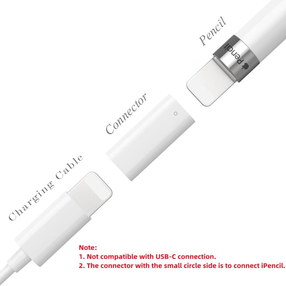 COOYA Compatible with Apple Pencil 1St Gen Charger Adapter Replacement for Apple Pencil 1St Generation 2-Pack Charging Adapter Ipencil Charger Connector for Lightning Charging Adapter for Ipad Pro Air  COOYA   