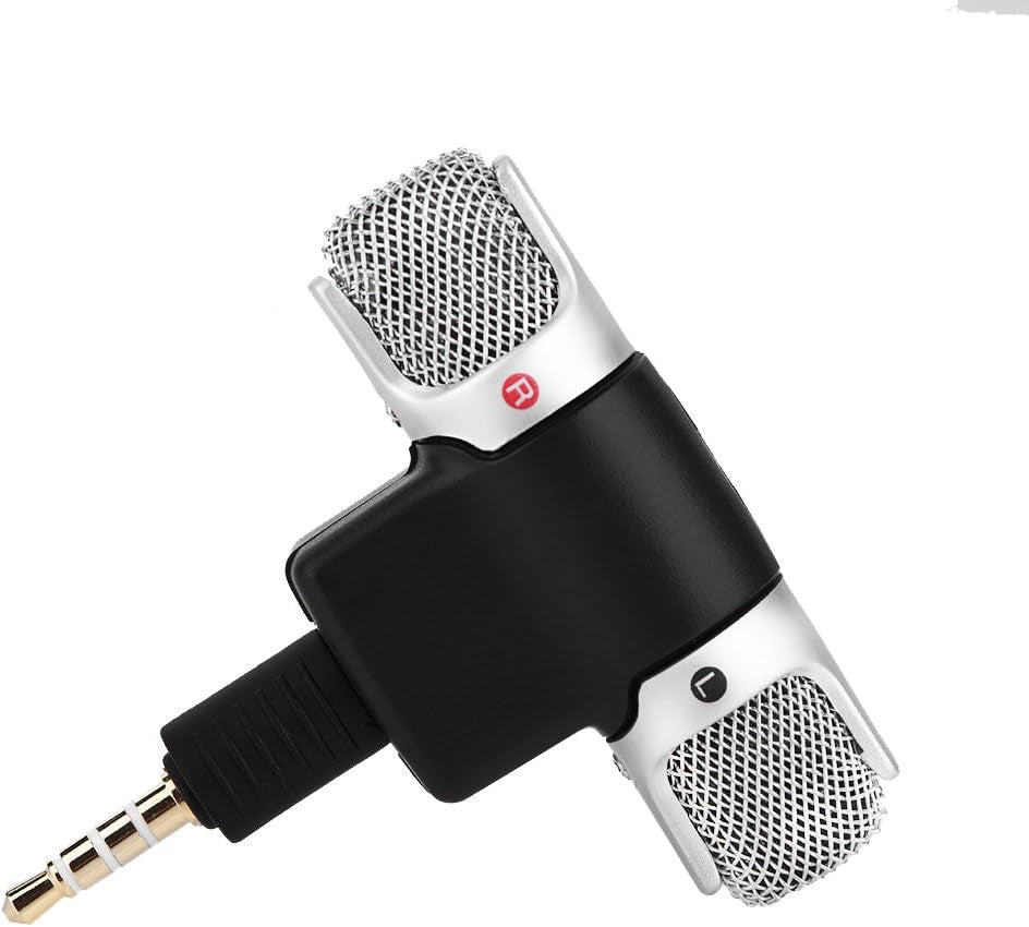 Ciglow Microphone for Phone, Mini Stereo Microphone Mic 3.5Mm Gold-Plating Plug Jack for Andriod Phones Iphones  Ciglow   