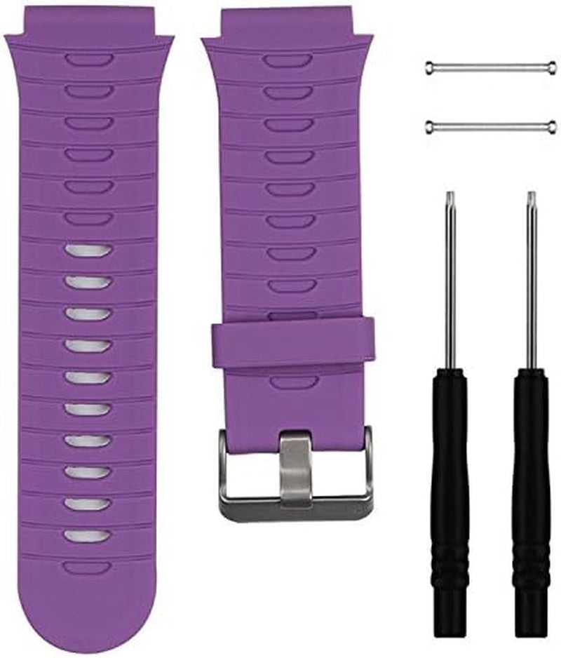 Band for Garmin Forerunner 920XT, Soft Silicone Replacement Watch Band Strap for Garmin Forerunner 920XT  QGHXO Purple  