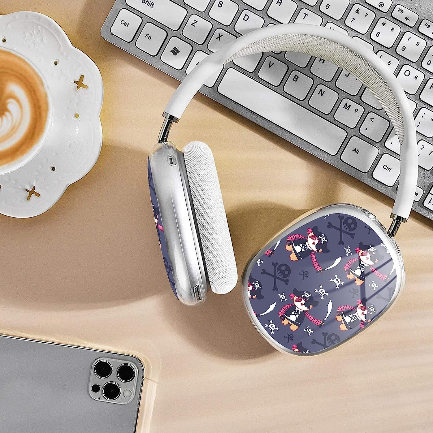 WINCHIHAN Printed Soft TPU Anti-Scratch Protective Case Cover Compatible with Airpods Max Headphones # AS0313  WINCHIHAN   