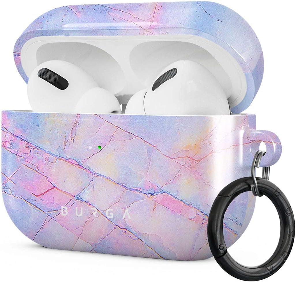 Burga Airpod Hardcase Compatible with Apple Airpods MAX Case, Sky Blue Mint Green Gold Dusts Marble Turquoise Azure Ocean Cute Case for Women, Protective Hard Plastic Case Cover  BURGA Cotton Candy Airpods PRO 
