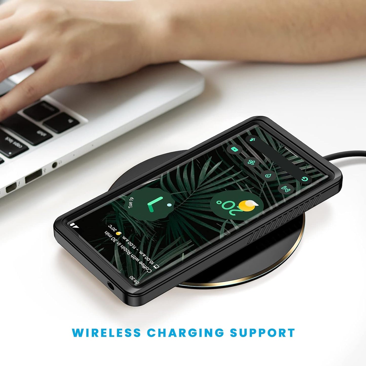 Lanhiem Pixel 6 Pro Case, IP68 Waterproof Dustproof Case with Built-In Screen Protector, Rugged Full Body Shockproof Protective Case for Google Pixel 6 Pro, Black/Clear  Lanhiem   