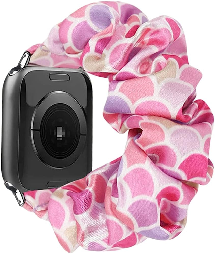 Tomcrazy Scrunchie Elastic Watchband for Apple Watch Band Series 8 7 6 5 4 3 2 1 SE Ultra, Watch Band for Iwatch 49Mm 45Mm 41Mm 38Mm 40Mm 42Mm 44Mm Strap Bracelet  Ruidou Technology Co Ltd Pink 309 41mm/40mm/38mm 