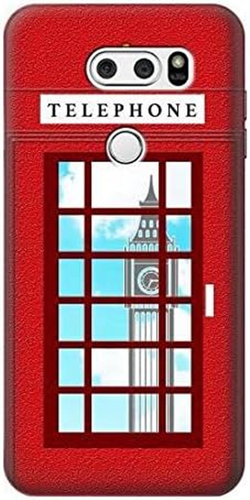 R2059 England Classic British Telephone Box Minimalist Case Cover for LG V30, LG V30 Plus, LG V30S Thinq, LG V35, LG V35 Thinq  jjphonecase   