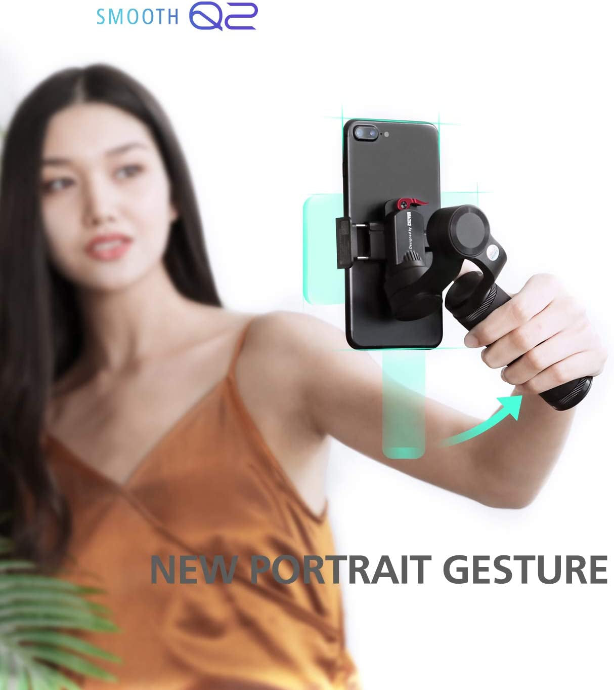 Zhiyun Smooth Q2 [Official], 3-Axis Handheld Smartphone Gimbal Stabilizer for Iphone, Samsung, Android, Ios, with Time-Lapse Vertigo Shot Object Tracking  zhi yun   