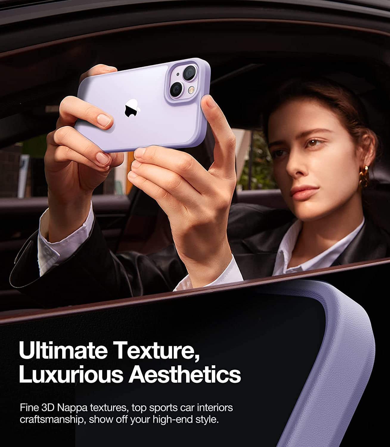 TORRAS Shockproof Designed for Iphone 14 Case [10FT Military Drop Protection][Sleek Premium Touch] Case for Iphone 14 Phone Cases with Translucent Back & Soft Edge Slim Silicone Cover, Purple  TORRAS   