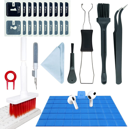 191PCS Keyboard Cleaning Kit, Soft Brush Keyboard Cleaner Pen with Keycap Puller, Earbud Cleaning Putty for Airpods for Iphone, Multi-Function Cleaning Kit for Airpods 1/2/3 Pro Keyboard Phone  KEYONEKJO   