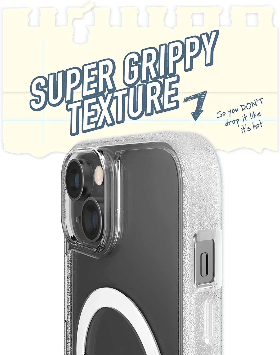 Smartish Iphone 14 Slim Case - Gripmunk Compatible with Magsafe [Lightweight + Protective] Thin Grip Cover with Microfiber Lining - Nothin' to Hide  Smartish   