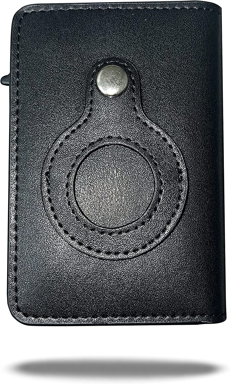 Leather Airtag Wallet RFID Blocking (Trifold, Bifold, and Money Clip Wallets, Black Genuine Leather)  Guangzhou Dolly Import & Export Co., Ltd.   