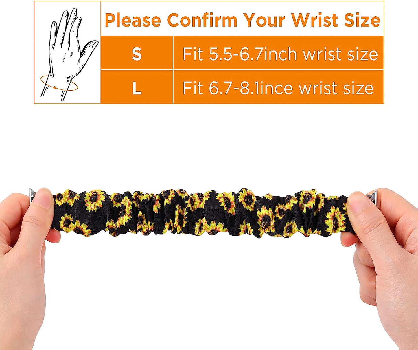 Bigqin 5-Packs Elastic Band Solo Loop Scrunchie Bands Compatible with Apple Watch Series 8 7 (41Mm) Series 6 SE (40Mm) Series 3 2 1 (38Mm), Women Bracelet Strap Compatible with Iwatch 41Mm 40Mm 38Mm  Bigqin   