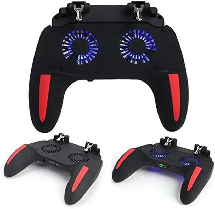 WILIAS - Telescopic Gaming Grip Game Controller Joystick Gamepad Dual Cooling Fan for for Smart Phone Game Accessories  WILIAS   