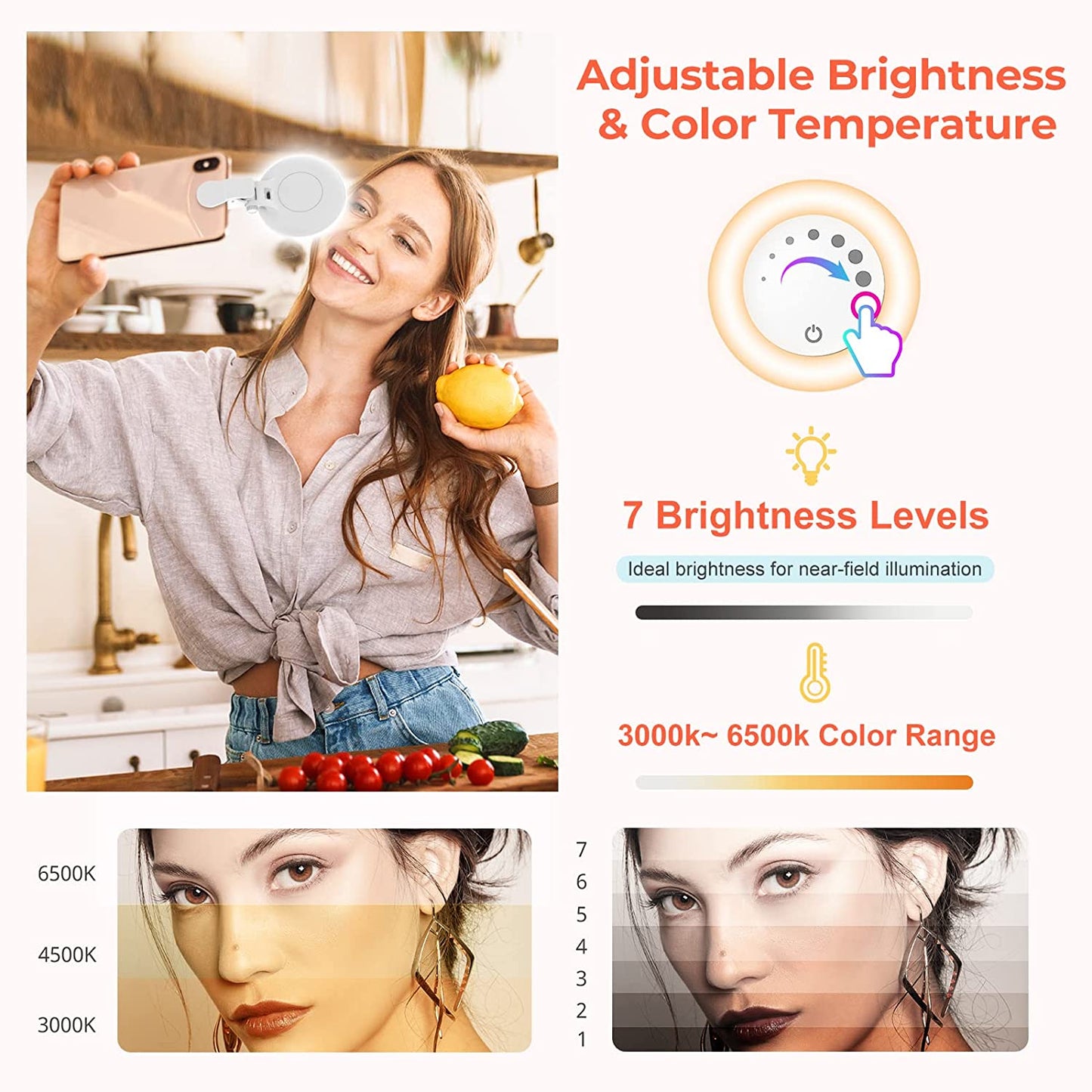 Aureday 10” Ring Light with 50Inch Tripod Stand Bundle with Mini Selfie Light  Aureday   